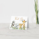 Search for wild one thank you cards Safari