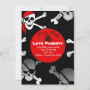 Search for skull and bones invitations Pirate