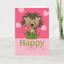 Search for hedgehog valentines day cards Pink