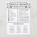 Search for funny wedding programs Modern
