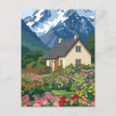 Search for mountain scenery and landscape postcards Snow capped mountains