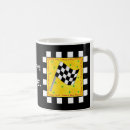 Search for black and white flag mugs Racing