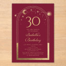 Search for red and gold birthday invitations Girly