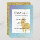 Search for glitter unicorn invitations Gold