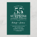 Search for 55th wedding anniversary invitations Emerald green