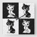 Search for black and white checkered clocks Pattern