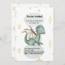 Search for mythical dragon invitations Watercolor
