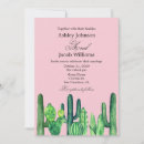 Search for green succulent wedding invitations Cactus