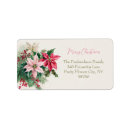 Search for flower design return address labels Pink