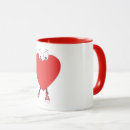 Search for red heart shape mugs Anniversary