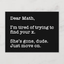 Search for math joke postcards Mathematics