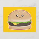 Search for hamburger postcards Kawaii