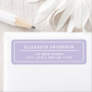 Search for lavender return address labels Bold
