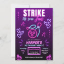 Search for girls bowling party invitations For her