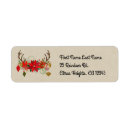 Search for reindeer antlers return address labels Country