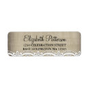 Search for rustic lace wedding return address labels Bridal