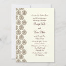 Search for brown damask wedding invitations Floral