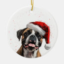 Search for boxer dog christmas tree decorations Watercolor