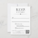 Search for classy rsvp cards Black and white