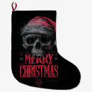 Search for gothic christmas stockings Skull
