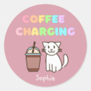 Search for cute coffee stickers Cat lover