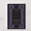 Search for dark purple wedding invitations Vintage