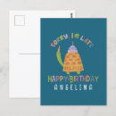 Search for belated happy birthday postcards Humour