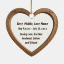 Search for wood heart christmas tree decorations Keepsake