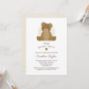 Search for brown baby shower invitations We can bearly wait