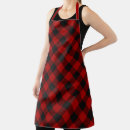 Search for red tartan plaid aprons Clan