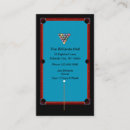 Search for billiard business cards Bar