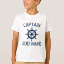 Search for boating kids tshirts Captain