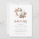 Search for bridal tea invitations Terracotta