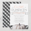 Search for white pumpkin birthday invitations Fall birthday party