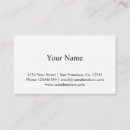 Search for simple plain white business cards Basic