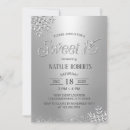 Search for snowflake sweet 16 invitations Wonderland