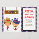Search for cowboy cowgirl invitations Twins