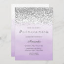 Search for purple sweet 15 invitations Silver