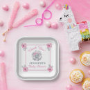 Search for pink and gray baby shower plates For kids