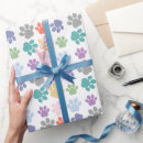 Search for dog paw print wrapping paper Pattern