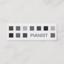 Search for pianist business cards Keyboard