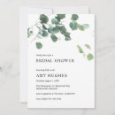 Search for greenery shower wedding invitations Eucalyptus