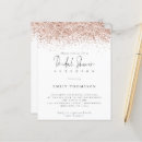 Search for rose gold bridal invitations Girly