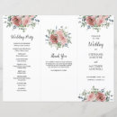 Search for trifold wedding programs Order of service