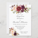 Search for marsala bridal shower invitations Floral