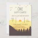 Search for wilderness birthday invitations Camper