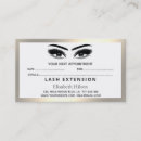Search for beautiful appointment cards Lashes