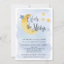 Search for blue moon baby shower invitations Moon and stars