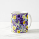 Search for pansy flower mugs Blue