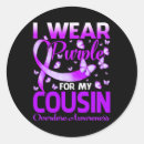 Search for my cousin stickers Purple